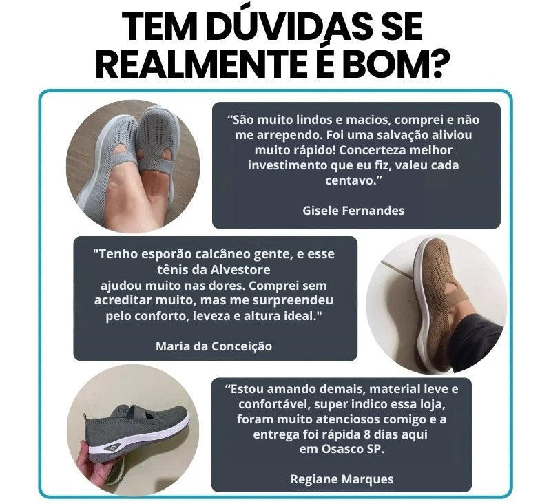 Tênis Confort Plus  - Ortopédico [COMPRE 1 E LEVE 2]